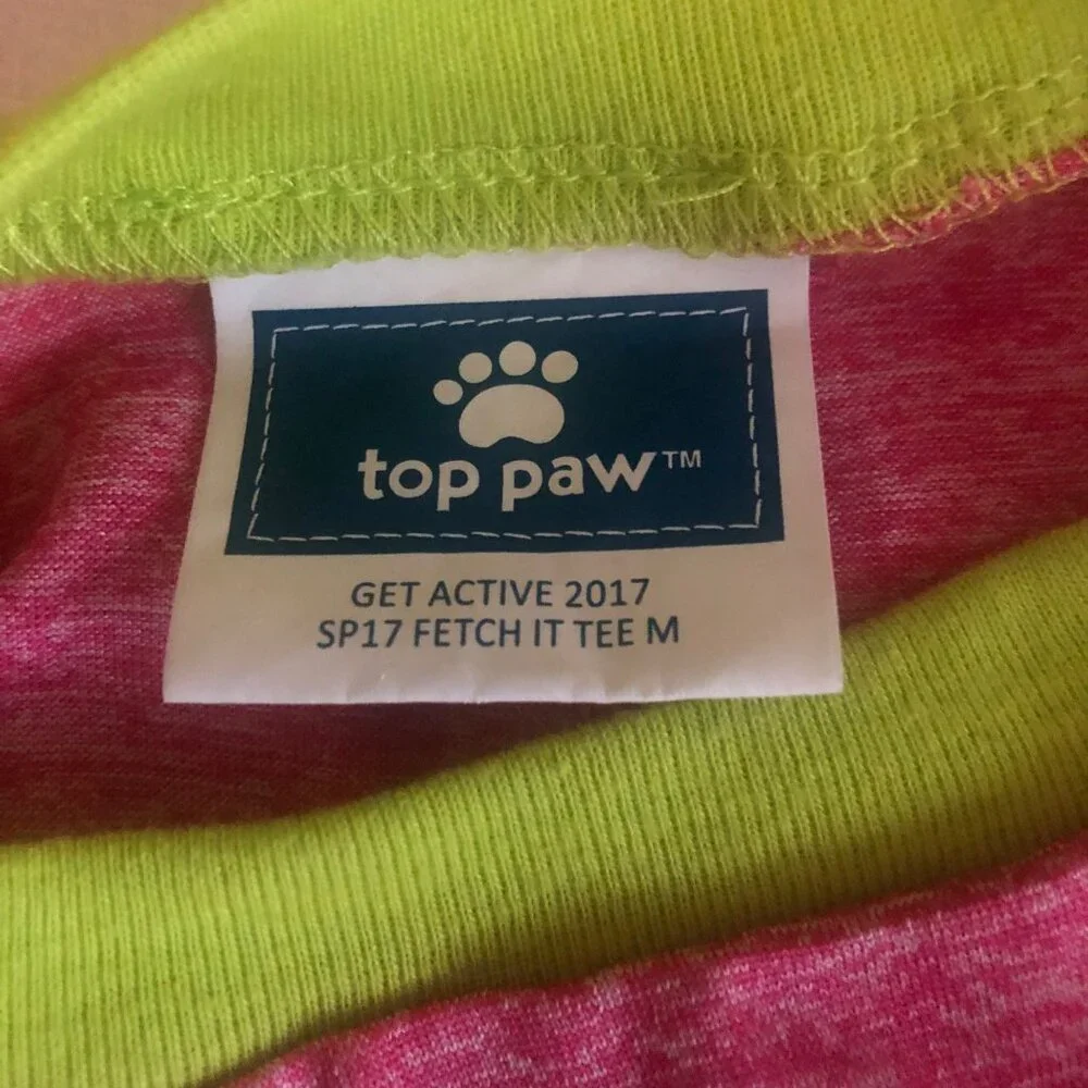 Pet Dog Apparel T-Shirt Tank Fetch It Size Medium